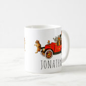  Funny Cartoon Cats Kittens in Classic Car Koffiemok (Voorkant rechts)