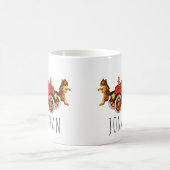  Funny Cartoon Cats Kittens in Classic Car Koffiemok (Center)