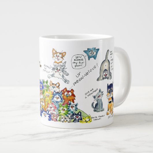 Funny Cartoon Cats Mok (Voorkant rechts)