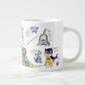 Funny Cartoon Cats Mok (Rechts)