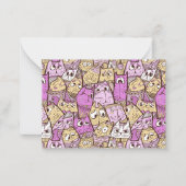 Funny Cartoon Cats Notitiekaartje (Voorkant)