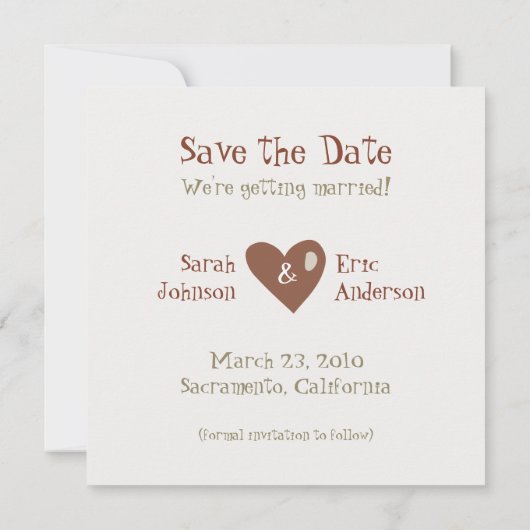 Funny Cartoon Cats Save the Date Notice (Achterkant)