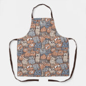 Funny Cartoon Cats Schort (Voorkant)