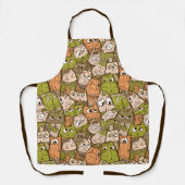 Funny Cartoon Cats Schort (Voorkant)