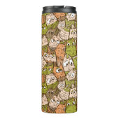 Funny Cartoon Cats Thermosbeker (Achterkant)