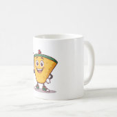 Funny Cartoon Character Holding a Phone – Coffee M Koffiemok (Voorkant rechts)