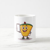 Funny Cartoon Character Holding a Phone – Coffee M Koffiemok (Center)
