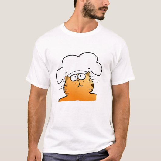 Funny Cartoon Chef | Funny Cooking Chef T-shirt (Voorkant)
