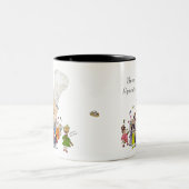 Funny Cartoon Chef Personalized Mugs Tweekleurige Koffiemok (Center)