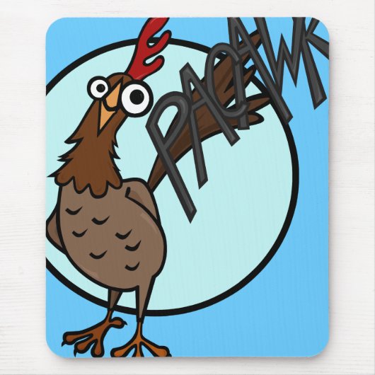 FUNNY CARTOON CHICKEN MUISMAT (Voorkant)