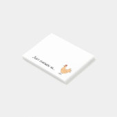 Funny Cartoon Chicken Pun Chicken Lover Post-it® Notes (Schuin)