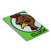 FUNNY CARTOON CHICKEN SPIRALE NOTEBOOK NOTITIEBOEK (Rechterzijde)