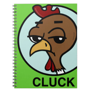 FUNNY CARTOON CHICKEN SPIRALE NOTEBOOK NOTITIEBOEK