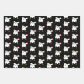 Funny Cartoon Chickens Birthday Inpakpapier Vel (Voorkant 3)