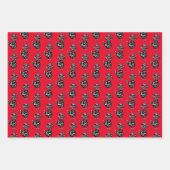 Funny Cartoon Chickens Birthday Inpakpapier Vel (Voorkant 2)