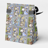 Funny Cartoon Chinchillas Paper Box Bedankdoosjes (Achterkant)