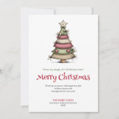 Funny cartoon Christmas tree greeting card Feestdagenkaart (Voorkant)
