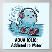 Funny Cartoon Cloud Poster (Voorkant)