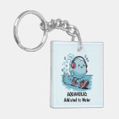 Funny Cartoon Cloud Sleutelhanger (Voorkant Links)