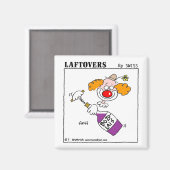 Funny Cartoon Clown Wine Tasting Party Favor Magneet (Voorkant / Achterkant)