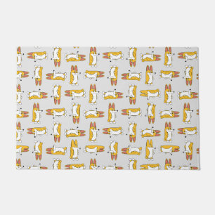 Funny Cartoon Corgi Pattern Deurmat