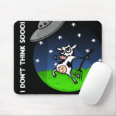 FUNNY CARTOON COW UFO ABDUCTION MUISMAT (Met muis)