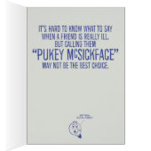 Funny Cartoon Cowboy Get-Well Card (Binnen (Rechts))