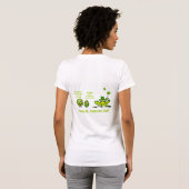 Funny Cartoon Creatures St. Paddys Day T Shirten T-shirt (Achterkant volledig)