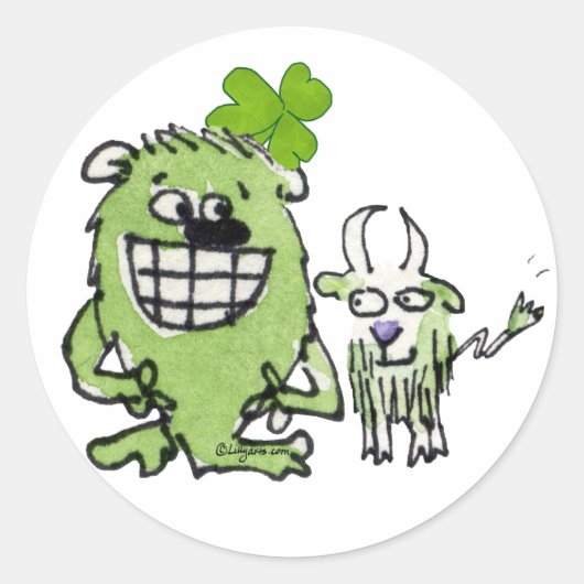 Funny Cartoon Creëer Stickers (Voorkant)