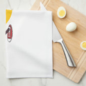 Funny Cartoon die Banana exploiteert Theedoek (Quarter Fold)