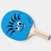 Funny Cartoon Dizzy Face Custom Ping Pong Paddle Tafeltennisbatje (Zijkant)