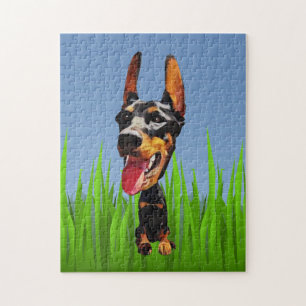 Funny Cartoon Doberman Pinscher 252 PC Puzzle Legpuzzel