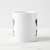 Funny Cartoon Dog Butler Quote Grote Koffiekop (Voorkant)