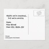 Funny Cartoon Duck Aankondigingskaart (Achterkant)