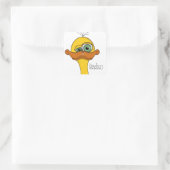 Funny Cartoon Duck Vierkante Sticker (Tas)