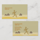 Funny Cartoon Egyptian Mummy Pyramids Custom Visitekaartje (Voorkant / Achterkant)