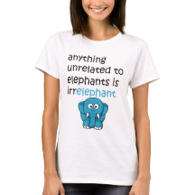 Funny Cartoon Elephant Text