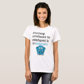 Funny Cartoon Elephant Text T-shirt (Voorkant volledig)