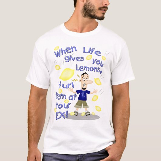 Funny Cartoon Ex-Husband / Divorce T-shirt (Voorkant)