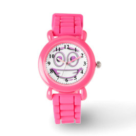 Funny Cartoon Face Horloge