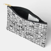 Funny Cartoon Faces Squares Etui (Open)
