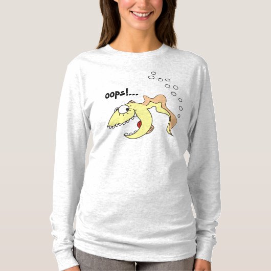 Funny Cartoon Fish Fart Shirt (Voorkant)