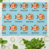 Funny Cartoon Fish Ocean Pun Theedoek (Gevouwen)