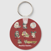 Funny Cartoon Frankly Scarlet Sleutelhangers (Voorkant)