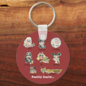 Funny Cartoon Frankly Scarlet Sleutelhangers (Voorkant)