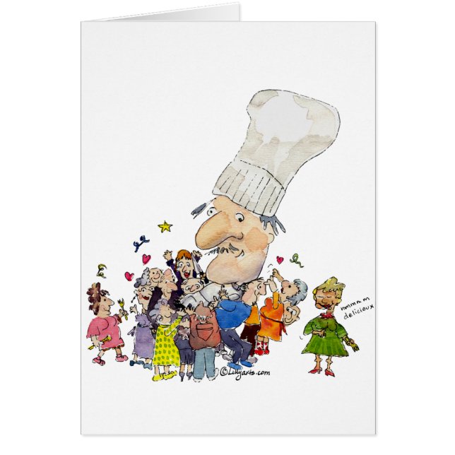Funny Cartoon French Chef (Voorkant)