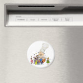 Funny Cartoon French Chef Magneet (Insitu (Vaatwasser))