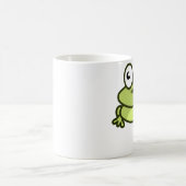 Funny Cartoon Frog - White Coffee Mok (Center)