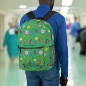 Funny Cartoon Germ Bedrukte Rugzak