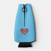 Funny Cartoon German Shepherd Bottle Cooler (Achterkant)